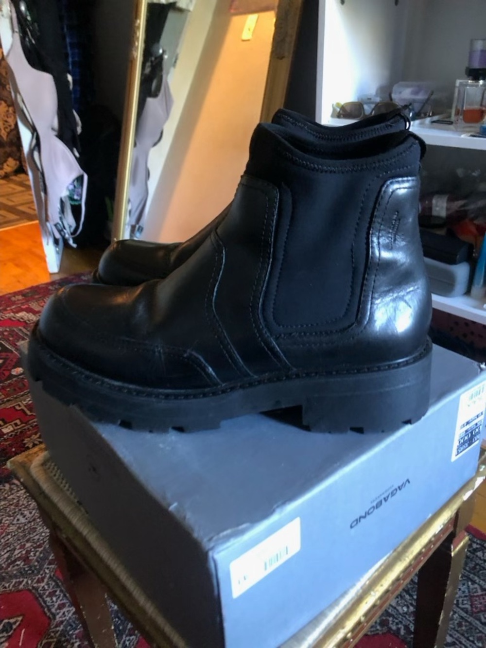 Women’s Black Chelsea Work Boots - Classic Slip-On Style
